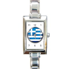 Greece Greek Europe Athens Rectangle Italian Charm Watch by Nexatart