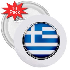 Greece Greek Europe Athens 3  Buttons (10 Pack)  by Nexatart