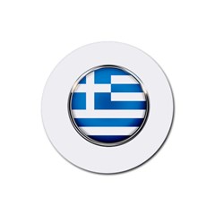 Greece Greek Europe Athens Rubber Coaster (round)  by Nexatart