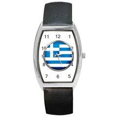 Greece Greek Europe Athens Barrel Style Metal Watch by Nexatart