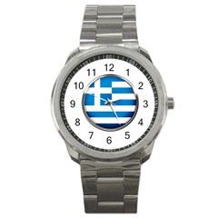 Greece Greek Europe Athens Sport Metal Watch by Nexatart