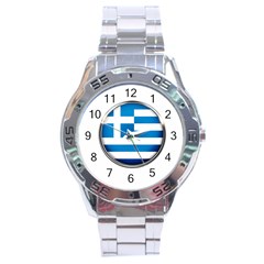 Greece Greek Europe Athens Stainless Steel Analogue Watch by Nexatart