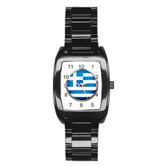 Greece Greek Europe Athens Stainless Steel Barrel Watch by Nexatart