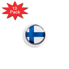 Finland Country Flag Countries 1  Mini Magnet (10 Pack)  by Nexatart