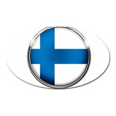 Finland Country Flag Countries Oval Magnet by Nexatart