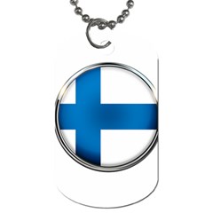 Finland Country Flag Countries Dog Tag (two Sides) by Nexatart