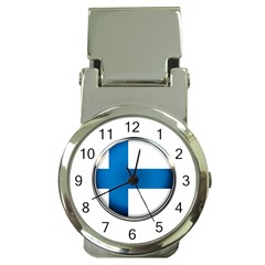 Finland Country Flag Countries Money Clip Watches by Nexatart