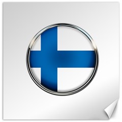 Finland Country Flag Countries Canvas 20  X 20   by Nexatart