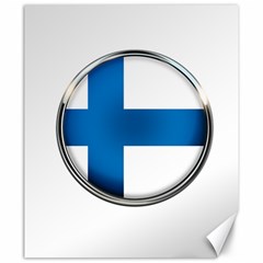 Finland Country Flag Countries Canvas 20  X 24   by Nexatart