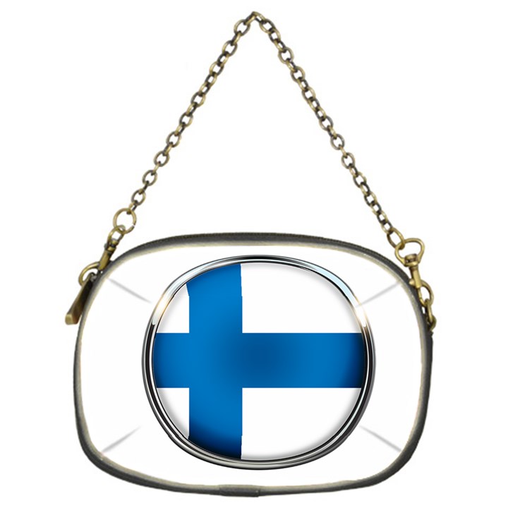 Finland Country Flag Countries Chain Purses (One Side) 