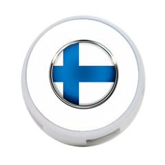 Finland Country Flag Countries 4-port Usb Hub (two Sides)  by Nexatart