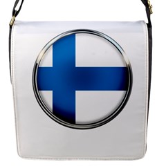 Finland Country Flag Countries Flap Messenger Bag (s) by Nexatart