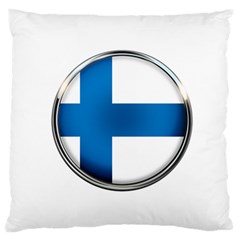 Finland Country Flag Countries Large Flano Cushion Case (one Side) by Nexatart