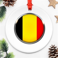 Belgium Flag Country Brussels Ornament (round) by Nexatart