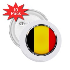 Belgium Flag Country Brussels 2 25  Buttons (10 Pack)  by Nexatart