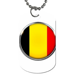 Belgium Flag Country Brussels Dog Tag (two Sides) by Nexatart