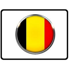 Belgium Flag Country Brussels Fleece Blanket (large)  by Nexatart