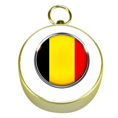 Belgium Flag Country Brussels Gold Compasses by Nexatart