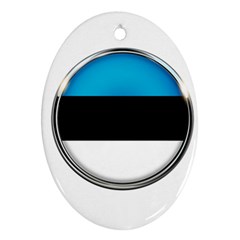 Estonia Country Flag Countries Ornament (Oval)