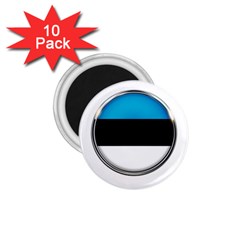 Estonia Country Flag Countries 1.75  Magnets (10 pack) 