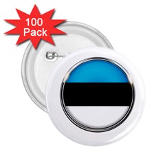 Estonia Country Flag Countries 2.25  Buttons (100 pack) 