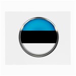 Estonia Country Flag Countries Small Glasses Cloth Front