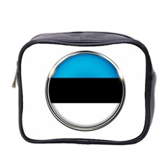 Estonia Country Flag Countries Mini Toiletries Bag 2-Side