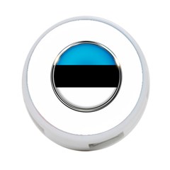 Estonia Country Flag Countries 4-Port USB Hub (Two Sides) 