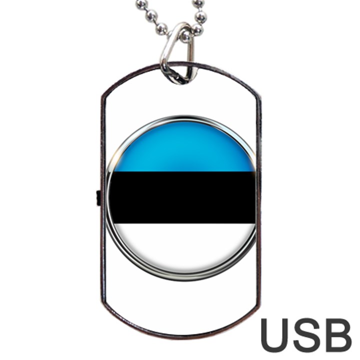 Estonia Country Flag Countries Dog Tag USB Flash (Two Sides)