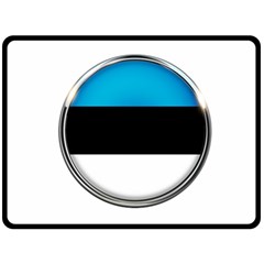 Estonia Country Flag Countries Double Sided Fleece Blanket (Large) 