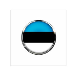 Estonia Country Flag Countries Small Satin Scarf (Square)