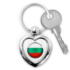 Bulgaria Country Nation Nationality Key Chains (heart)  by Nexatart