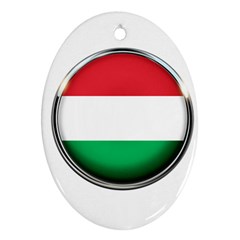 Hungary Flag Country Countries Ornament (Oval)