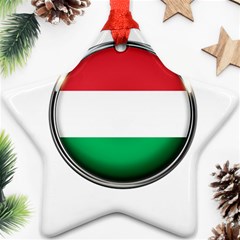 Hungary Flag Country Countries Ornament (Star)