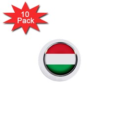 Hungary Flag Country Countries 1  Mini Buttons (10 Pack)  by Nexatart