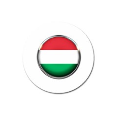 Hungary Flag Country Countries Magnet 3  (Round)