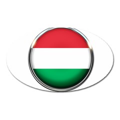 Hungary Flag Country Countries Oval Magnet