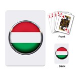 Hungary Flag Country Countries Playing Card Back