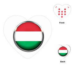 Hungary Flag Country Countries Playing Cards (Heart) 