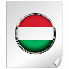 Hungary Flag Country Countries Canvas 8  x 10 