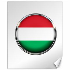 Hungary Flag Country Countries Canvas 11  x 14  