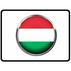 Hungary Flag Country Countries Fleece Blanket (Large) 