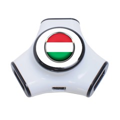 Hungary Flag Country Countries 3-Port USB Hub