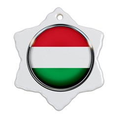 Hungary Flag Country Countries Ornament (Snowflake)