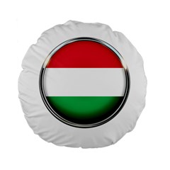 Hungary Flag Country Countries Standard 15  Premium Round Cushions