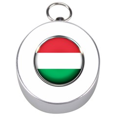 Hungary Flag Country Countries Silver Compasses