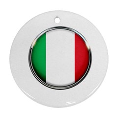 Italy Country Nation Flag Ornament (round) by Nexatart