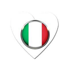 Italy Country Nation Flag Heart Magnet by Nexatart