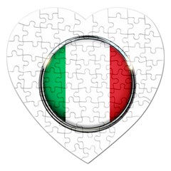 Italy Country Nation Flag Jigsaw Puzzle (heart) by Nexatart