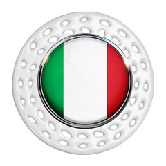 Italy Country Nation Flag Ornament (round Filigree) by Nexatart